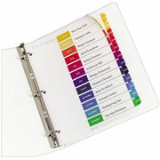 Avery Dividers, 12 Tabs, Ready Index, Multicolor Tabs (11141), 1 Set