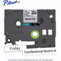 Brother Genuine P-touch TZeFX231 BK on WHT Label Tape, Flexible ID Laminated, 12mmX8m, White, BRTTZEFX231G