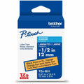 Brother Industries Brother Genuine P-touch TZeB31 BK on FLUOR ORG Label Tape, Laminated, 12mmX5m, Fluorescent Orange, BRTTZEB31G