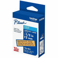 Brother Genuine P-touch TZeB31 BK on FLUOR ORG Label Tape, Laminated, 12mmX5m, Fluorescent Orange, BRTTZEB31G