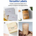 Avery Shipping Labels, Sure Feed, 2" x 4", 100 Clear Labels (18663), 250 / Pack, AVE8663