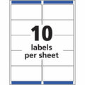 Avery Shipping Labels, Sure Feed, 2" x 4", 100 Clear Labels (18663), 250 / Pack, AVE8663