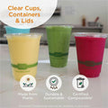 World Centric Compostable Clear Cold Cups, 1000 / Carton, WORCPCS16