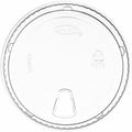 Dart Container 12-24 oz PET Strawless Lid - Clear, 100 / Pack, DCC626NSL