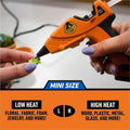 Gorilla Glue Dual Temp Mini Hot Glue Gun, Black, GOR115887
