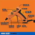 Gorilla Glue Dual Temp Mini Hot Glue Gun, Black, GOR115887