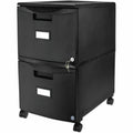 ERA Storex 2-Drawer Locking Mobile Filing Cabinet, Black, STX61312B01C