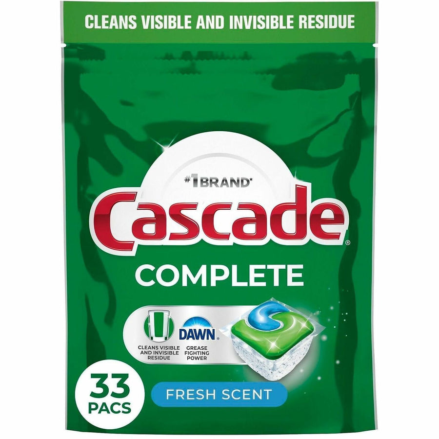 Cascade Complete ActionPacs, Green, Phosphate-free, 33 / Bag, PGC15518