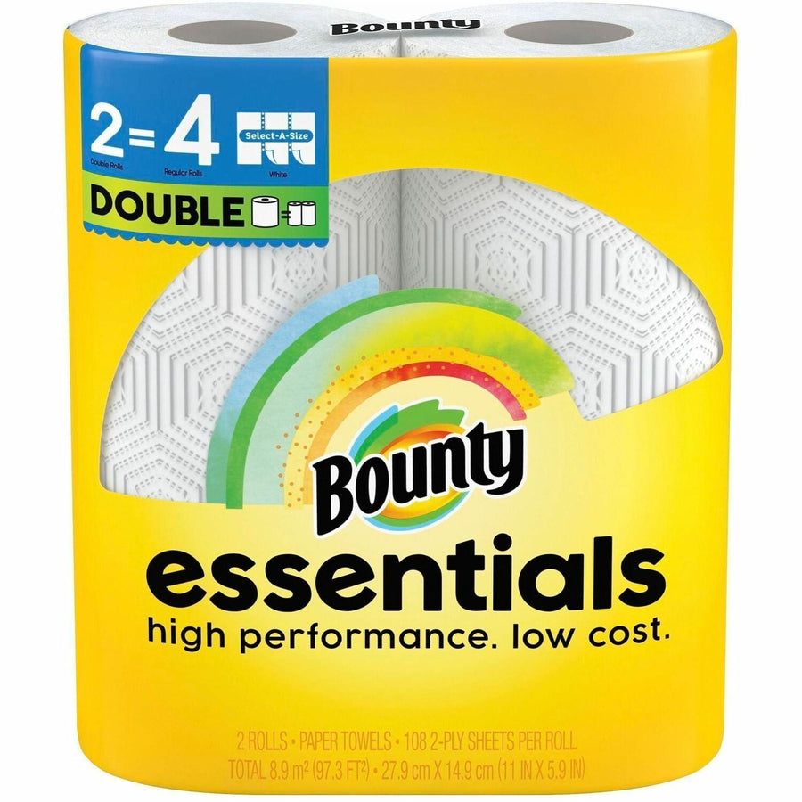 Bounty Essentials Select-A-Size, White, Paper, Strong, 2 / Pack, PGC14019