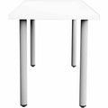 Safco Jurni Multi-Purp. Table w/Post Leg & Glides, White, SAFJN6024FTGDWT
