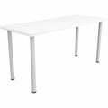 Safco Jurni Multi-Purp. Table w/Post Leg & Glides, White, SAFJN6024FTGDWT