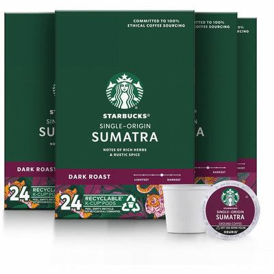 Starbucks K-Cup Sumatra Blend Coffee, 4 / Carton, SBK91281CT