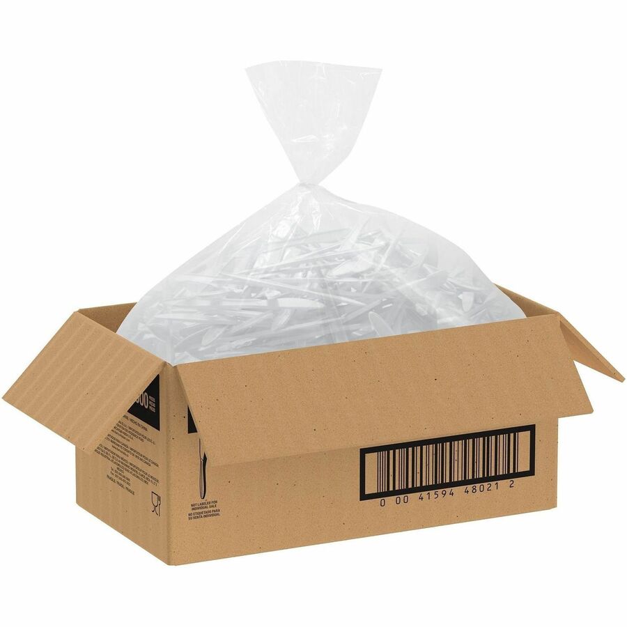 Solo Style Setter by Dart Cutlery Disposable, White, Plastic, 1 Carton, DCCK6OW