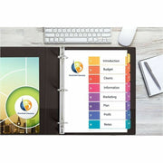 Avery Dividers, 8 Tabs, Ready Index, Multicolor Tabs (11133), 1 Set