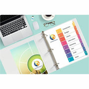 Avery Dividers, 8 Tabs, Ready Index, Multicolor Tabs (11133), 1 Set
