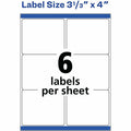 Avery Shipping Labels, Sure Feed, 3-1/3" x 4", 150 White Labels (8164), 150 / Pack, AVE8164