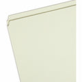 Smead Straight Tab Cut Letter Recycled Top Tab File Folder, Green, 8 1/2" Width x 11" Length, 25 / Box, SMD13200