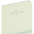 Smead Straight Tab Cut Letter Recycled Top Tab File Folder, Green, 8 1/2" Width x 11" Length, 25 / Box, SMD13200