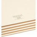 Smead Straight Tab Cut Legal Recycled File Pocket, Manila, 8 1/2" Width x 14" Length, 25 / Box, SMD76124