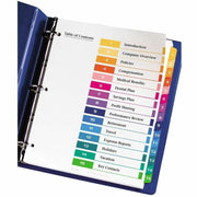 Avery Dividers, 15 Tabs, Ready Index, Multicolor Tabs (11143), 1 Set