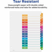 Avery Dividers, 15 Tabs, Ready Index, Multicolor Tabs (11143), 1 Set