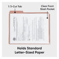 Smead 1/3 Tab Cut Letter Top Tab File Folder, Assorted, 8 1/2" Width x 11" Length, 30 / Box, SMD10543