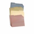 Smead 1/3 Tab Cut Letter Top Tab File Folder, Assorted, 8 1/2" Width x 11" Length, 30 / Box, SMD10543