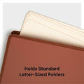 Smead Tuff Expanding Pocket, Letter Size, Straight-Cut Tab, 5-1/4 inch Expansion, Poly, Box of 2 (73782), Redrope, 8 1/2" Width x 11" Length, 2 Unit
