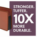 Smead Tuff Expanding Pocket, Letter Size, Straight-Cut Tab, 5-1/4 inch Expansion, Poly, Box of 2 (73782), Redrope, 8 1/2" Width x 11" Length, 2 Unit