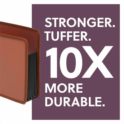 Smead Tuff Expanding Pocket, Letter Size, Straight-Cut Tab, 5-1/4 inch Expansion, Poly, Box of 2 (73782), Redrope, 8 1/2" Width x 11" Length, 2 Unit