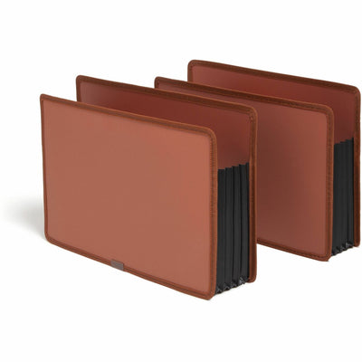 Smead Tuff Expanding Pocket, Letter Size, Straight-Cut Tab, 5-1/4 inch Expansion, Poly, Box of 2 (73782), Redrope, 8 1/2" Width x 11" Length, 2 Unit