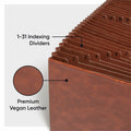 Smead TUFF Letter Expanding File, Brown, 8 1/2" Width x 11" Length, SMD73785