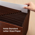 Smead TUFF Letter Expanding File, Brown, 8 1/2" Width x 11" Length, SMD73786