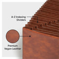 Smead TUFF Letter Expanding File, Brown, 8 1/2" Width x 11" Length, SMD73786
