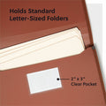 Smead TUFF Letter File Wallet, Redrope, 8 1/2" Width x 11" Length, SMD73788