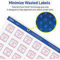Avery Matte White Square Labels, 1200 / Pack, AVE05658