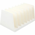 Business Source 6-slot Inclined Desk Step Sorter, White, BSN11874