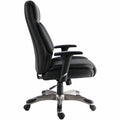 Lorell Sera High-Back Manager Chair with Height-Adjustable Arms, Black, LLR63272