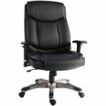 Lorell Sera High-Back Manager Chair with Height-Adjustable Arms, Black, LLR63272