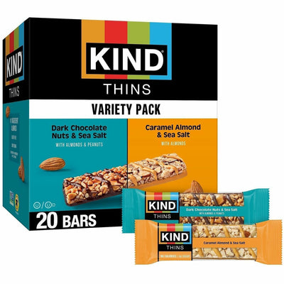 KIND Snacks THINS Variety Packs, 20 / Box, KND41888