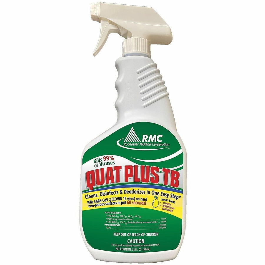 RMC Ready-to-Use Disinfectant, Quat Plus TB, Clear, Deodorize, 6 / Carton, RCM11789314