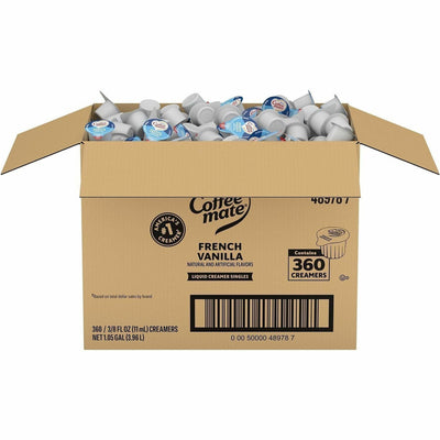Nestle S.A Coffee mate Liquid Creamer Singles, White, 360 / Carton, NES48978