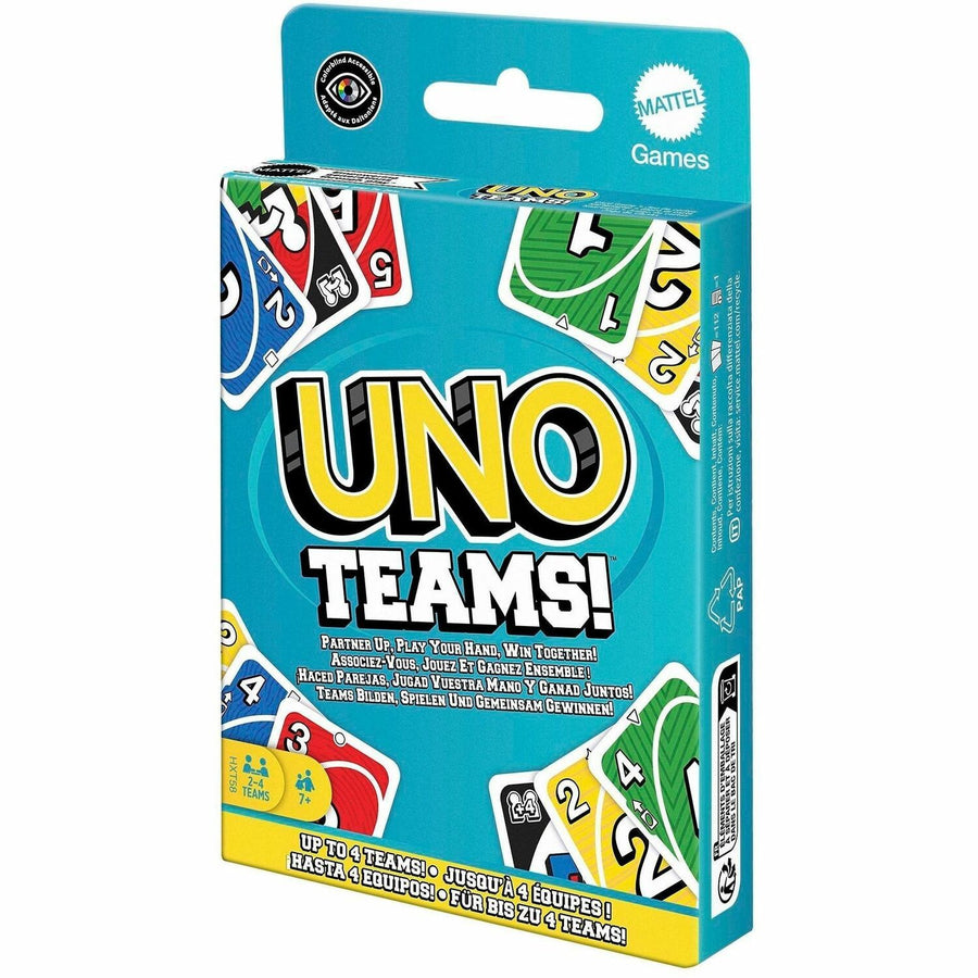 UNO Teams Card Game For Family Nights, Game Nights, Travel, Camping & Parties, MTTHXT58