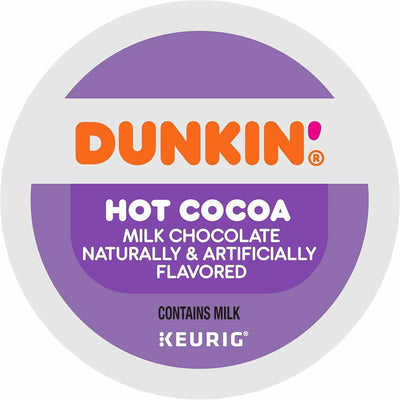 Keurig Dr Pepper . Dunkin' K-Cup, Pod Milk Chocolate Hot Cocoa, 4 / Carton, GMT1261CT