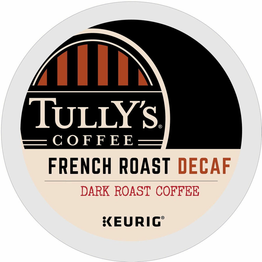 Tully's French Roast Decaf Coffee, 4 / Carton, GMT192419CT