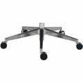 Lorell Fuerte Executive/Conference High-Back Chair with Polished Aluminum Arms, Black, LLR63305