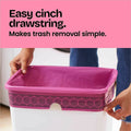 The Clorox Glad Odorshield Cherry Blossom Trash Bags, Pink, 6 / Carton, CLO79274CT