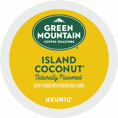 Keurig Dr Pepper . Green Mountain Coffee Roasters K-Cup Island Coconut Coffee, 4 / Carton, GMT6720CT