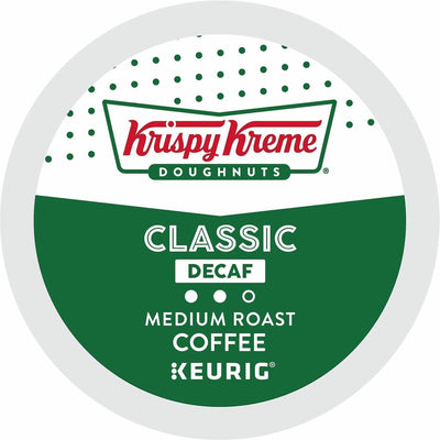 Keurig Dr Pepper Krispy Kreme Doughnuts K-Cup, Pod Classic Decaf Coffee, 4 / Carton, GMT6111CT