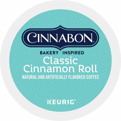 Keurig Dr Pepper . Cinnabon K-Cup, Pod Classic Cinnamon Roll Coffee, 4 / Carton, GMT6305CT